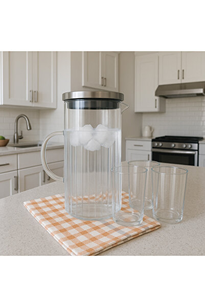 A A Company Cam Sürahi ( Buzdolabı Kapak Rafına Sığar) Buzdolabı Sürahisi 150...