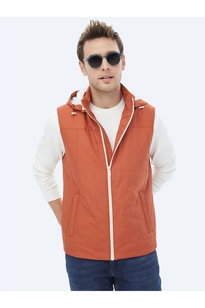 Kip Dark Orange Woven Sports Vest - Comfortable and Stylish