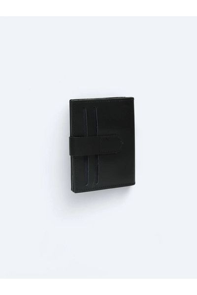 Kip Black Leather Wallet