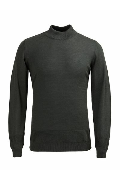 Kip Khaki Half Turtleneck Wool Blended Sweater Sweater