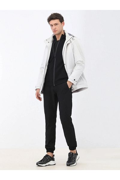 Kip Black Knitted - Jogging Fit Casual Trousers