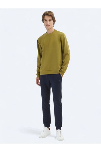 Kip Φούτερ Oil Green Crew Neck