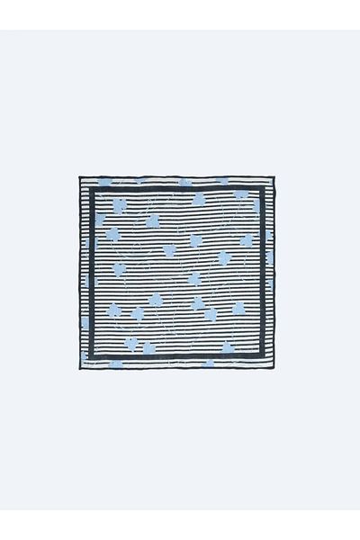 Kip Navy Blue 100% Linen Handkerchief