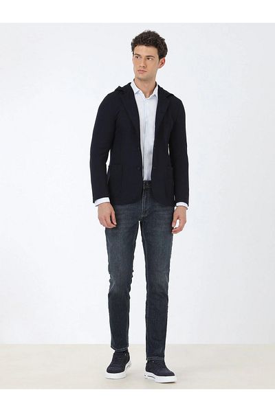 Kip Navy Blue Modern Fit Straight Suit
