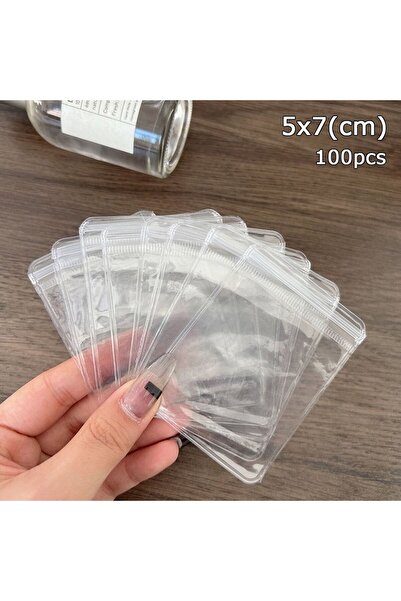 Choice 100 قطعة من أكياس المجوهرات البلاستيكية المقاومة للغبار ذاتية الإغلاق ...