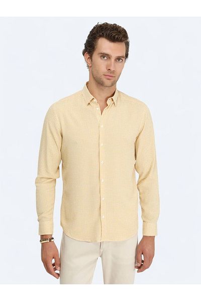 Kip Πλεκτό πουκάμισο Safran Casual Fit - Κανονική εφαρμογή