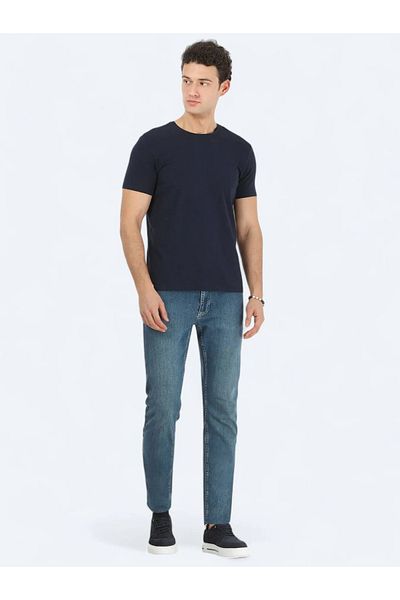 Kip Μπλουζάκι Navy Blue Cotton Blended
