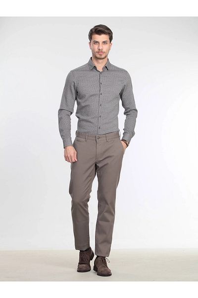 Kip Mink Casual Cotton Blended Regular Fit Trousers