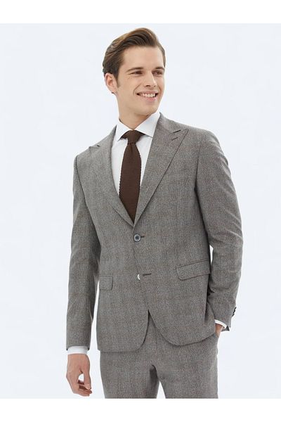 Kip Gray Micro Fit Suit - Modern Cut