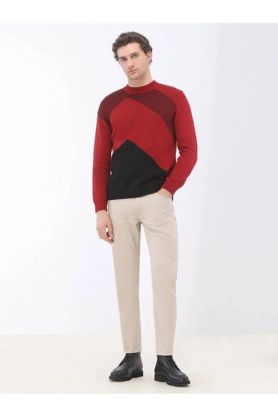 Kip Pulover din tricotaje din amestec de bumbac cu model negru