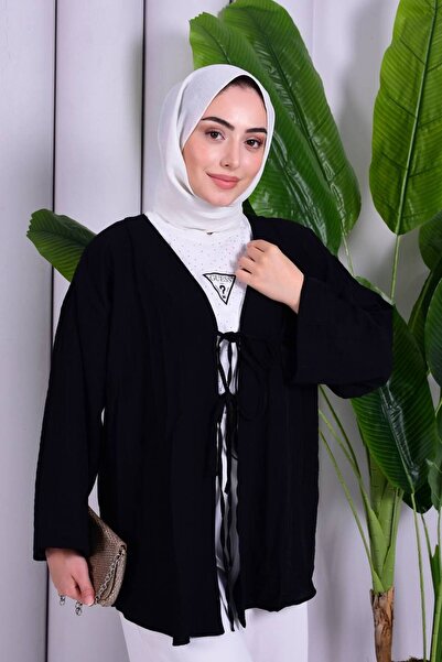 MİSS M.A.T FASHİON Strawberry Fabric Double Tie Standard Size Oversize Fit Single Top Kimono