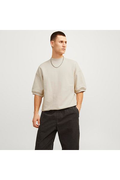 Jack & Jones Ανδρικό Κρέμα T-Shirt - Collective (12255219-MOM)