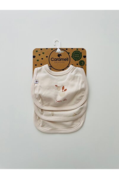 Caramell 3LÜ MAMA ÖNLÜK (0-6 AY BEBEKLER İÇİN UYUMLU) 3'lü Önlük %100 PAMUK M...
