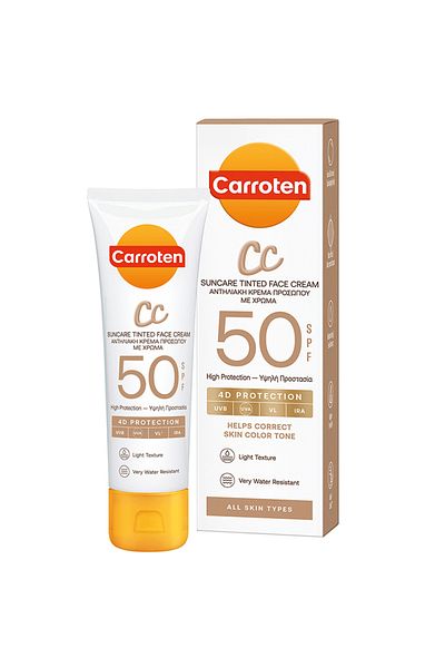 Carroten High Protective Cc Spf50 Colored Face Sun Cream - 50ml