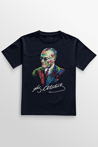 Kretas Majica tamnoplave boje Ataturk Harizma sa naočarima Veteran Mustafa Ke...