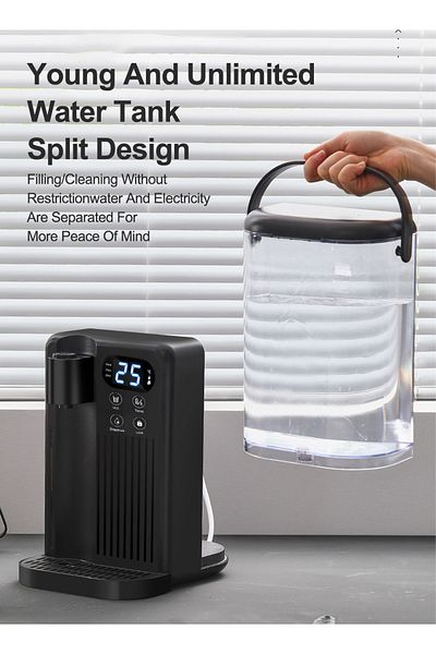 ET-LIFE Water Dispenser,Countertop Instant Hot Water Filter Dispenser,3L,Temp Safety Lock,for Home Offices