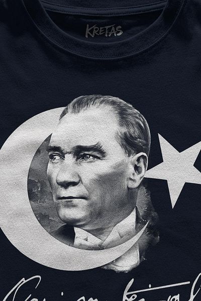 Kretas Atatürk Gazi Mustafa Kemal 10 Νοεμβρίου Τουρκική σημαία με στάμπα μπλουζάκι μπλουζάκι Unisex
