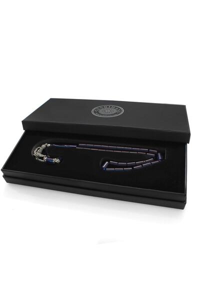 Tesbihane Αμαυρώστε μη μεταλλικές φούντες κομμένες μπλε πυρκαγιά κεχριμπαρένιες χάντρες προσευχής