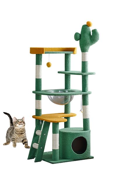 KidLe Cat Tree Oversized Capsule Cat Climbing Frame Large Cat Nest Four Seasons Universal