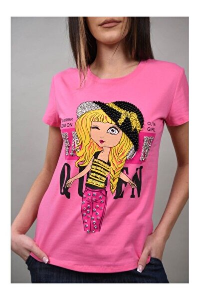 Cocco Rossa TRICOU CUTE GIRL APLICATII STRASURI BELLEGRA Roz L-XL