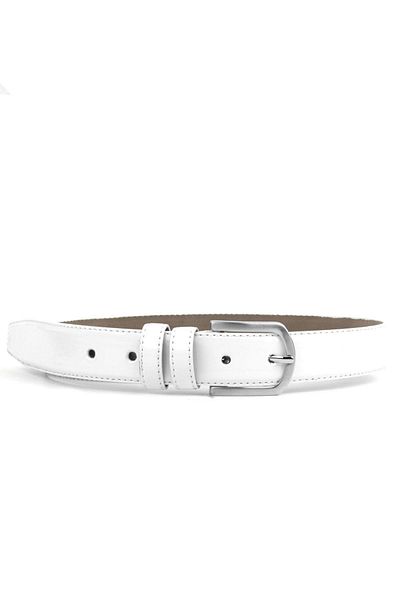 Rakerplus Curea Clasică Băiat Piele Albă 3 Cm