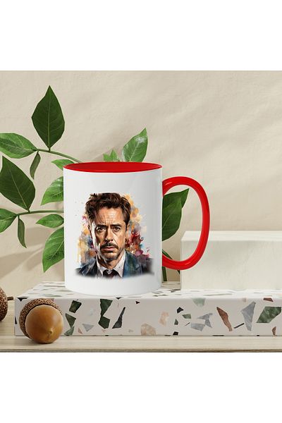 StoryGift Romania Mug With Tony Stark, Iron Man, Marvel, Character, Superhero, Multicolor 330 ml, Ce, Cu,STG