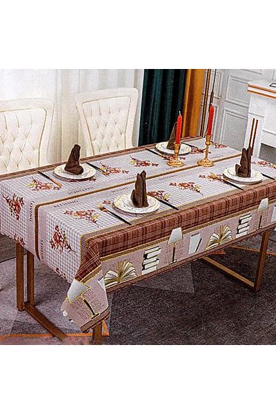 PUFO Față de masă elegantă din pânză de mușchi, 100 x 140 cm
