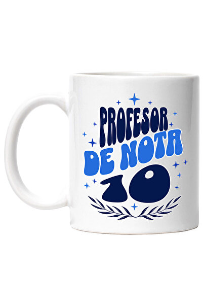 StoryGift Romania Cana Profesor De Nota 10 Scoala Copii Educatie, 330ml, Cera...