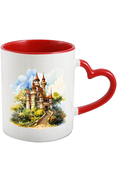 StoryGift Romania Cana Cu Un Castel In Mijlocul Naturii | Ilustratie | Padure...