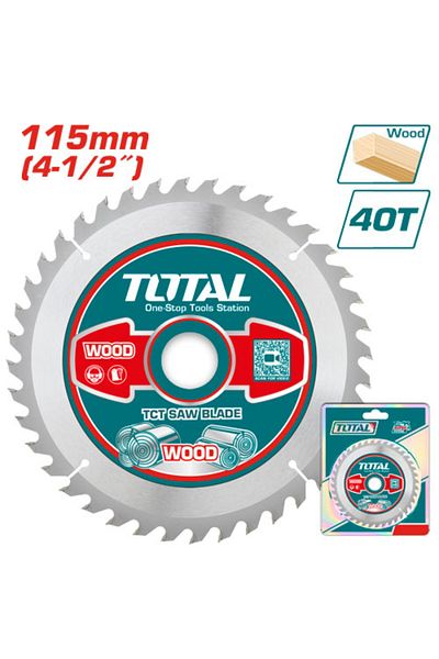 TOTAL 4-1/2" 40-tooth circular wood cutting disc