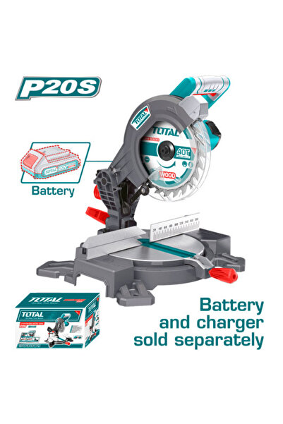 TOTAL ماكينة قص خشب قاعدة بطارية 20v 8" بدون بطارية و شاحن