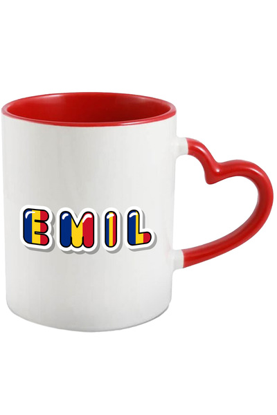 StoryGift Romania Cana Cu Numele Emil, Romania, Suporter, Steagul Romaniei, P...