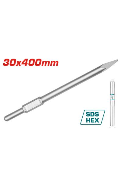 TOTAL 30x400mm Hex Fork Demolition Chisel