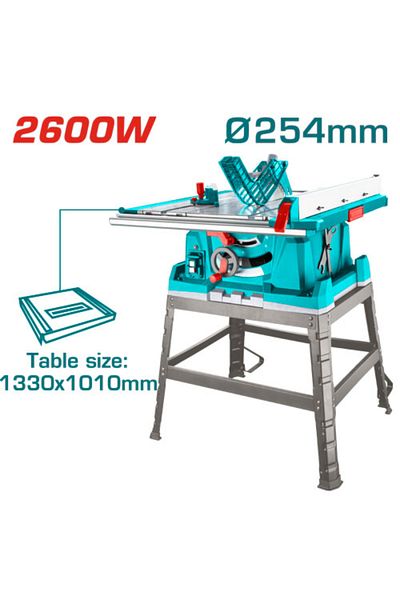 TOTAL 2600w 254mm table saw