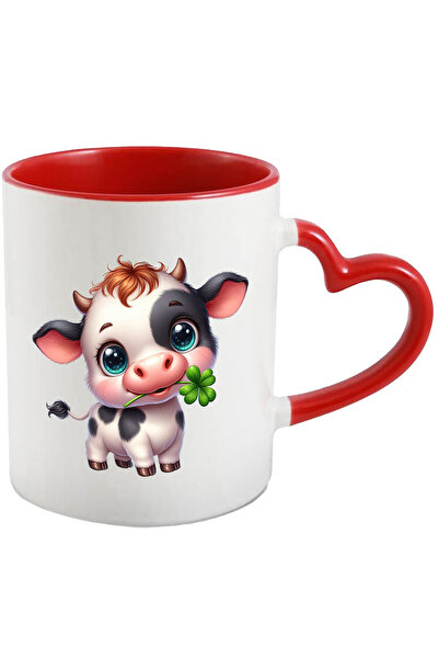 StoryGift Romania Cana Cu O Vacuta Vesela | Ilustratie | Ochi Verzi | Trifoi ...