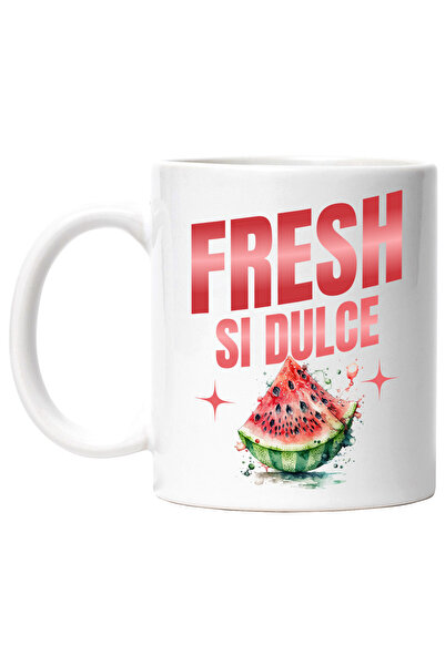 StoryGift Romania Cana Pepene Rosu Fresh Si Dulce, Vara, Desert, 330ml, Ceram...