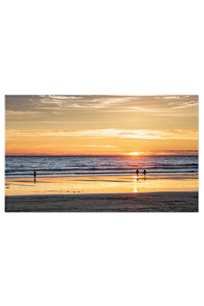 StoryGift Romania Tablou Canvas: Apus Portughez, Ocean Si Reflectii, Siluete ...