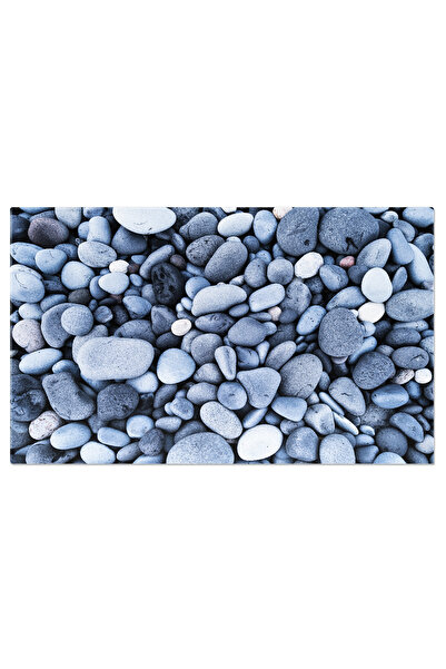 StoryGift Romania Tablou Canvas Piatre Gri Ca Fundal, Pietre Rotunde, Textura...