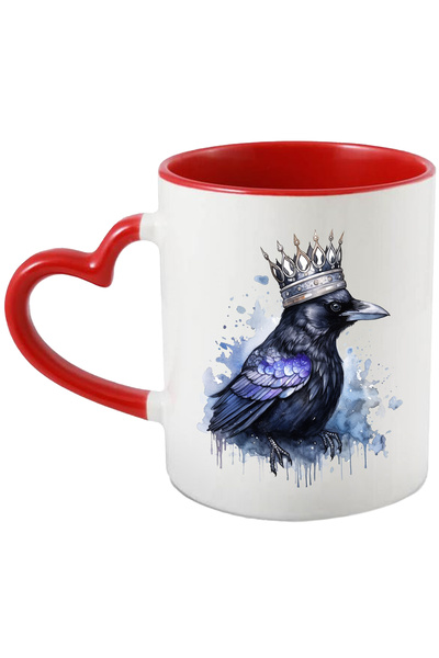 StoryGift Romania Cana Cu Cioara, Regal, Coroana, Splash Vopsea, Fantasy, Pene, Multicolor 330 Ml,, Cu ,stg