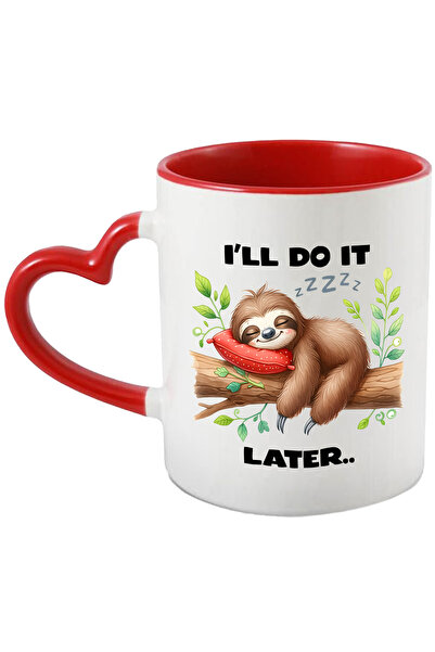 StoryGift Romania Cana cu animalul sloth/lenes dormind cu mesajul "I'll do it...