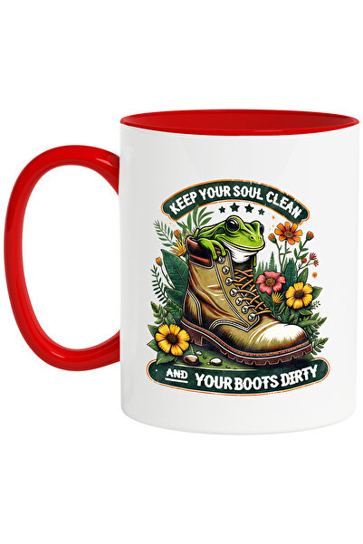 StoryGift Romania Cana Cu Mesajul "keep Your Soul Clean And Your Boots Dirty"...