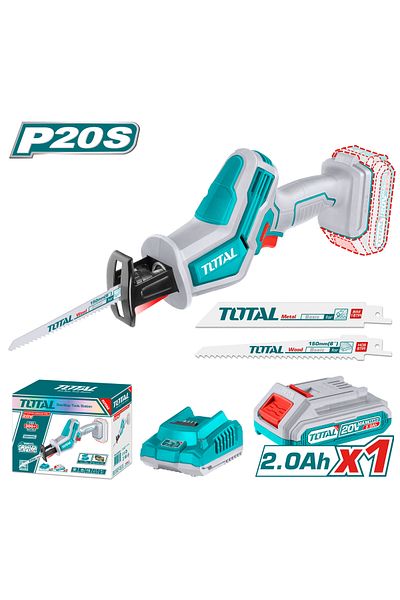 TOTAL 20v Reciprocating Saw with Single Battery and Charger