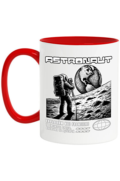 StoryGift Romania Cana Om Astronaut. Exploram Noi Frontiere, 330ml, Ceramic C...