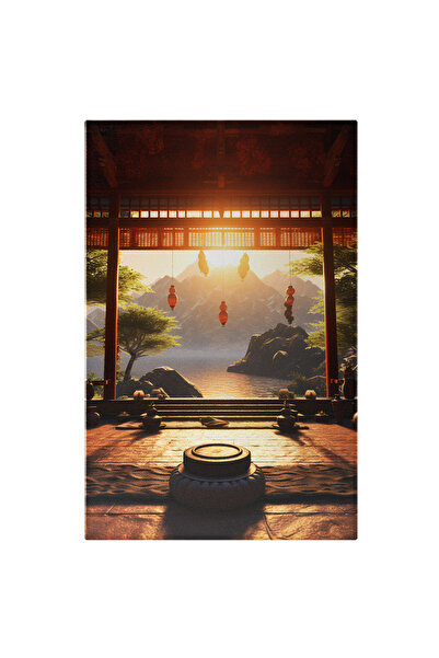 StoryGift Romania Tablou Canvas: Templu Buddhist- Credințe Și Obiceiuri Pictu...