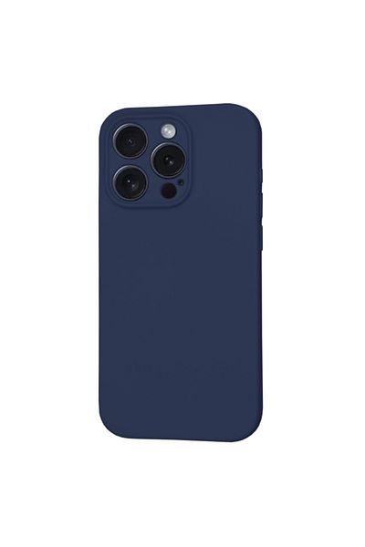 SKYDDAR INNOVATION Husă pentru iPhone 15 Pro, silicon catifelat, SoftFlex Magsafe, albastru marin, set autocolante