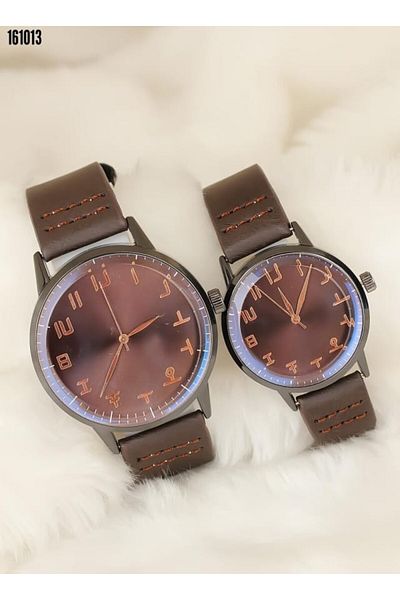 Cbm Rose Metal Case with Brown Leather Cord Lover Watches-It Is Our Last Visual Gift