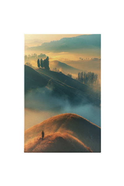 StoryGift Romania Tablou Canvas 90 X 60cm Sperietoarea De Ciori Omul Din Lanu...