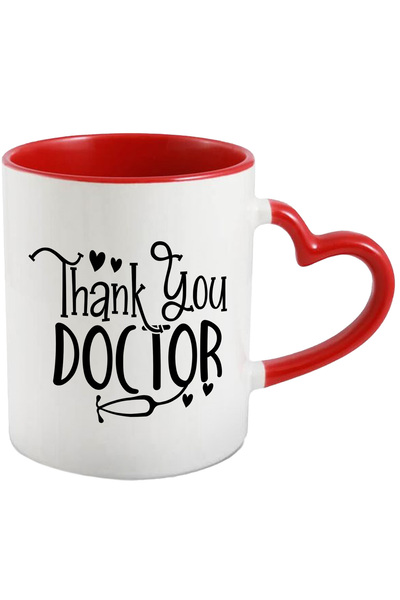 StoryGift Romania Cana Cu Mesaj De Multumire Pentru O Doctorita - Inimioare C...