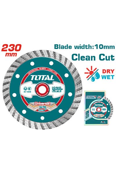 TOTAL 9" Turbo Marble Cutting Disc with Serrated Blade