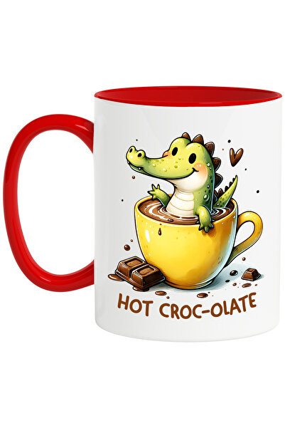 StoryGift Romania Cana Cu Un Mic Crocodil Care Se Scalda Intr-o Ceasca Cu Ciocolata Fierbinte Cu M, Cu ,stg